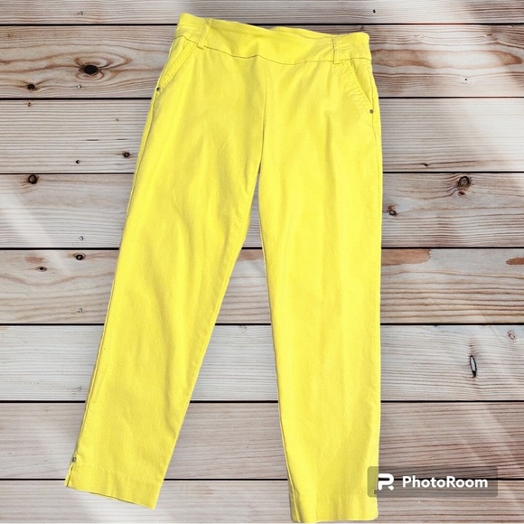 Cheery yellow ankle pants - Picture 1 of 4